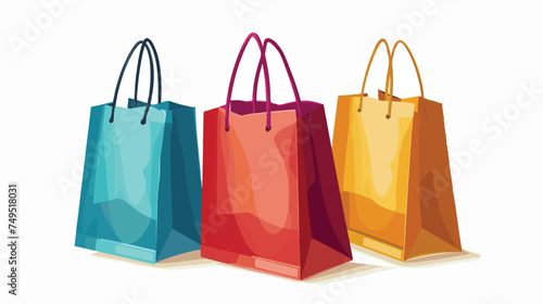 Shopping bag on white background isolated on white 