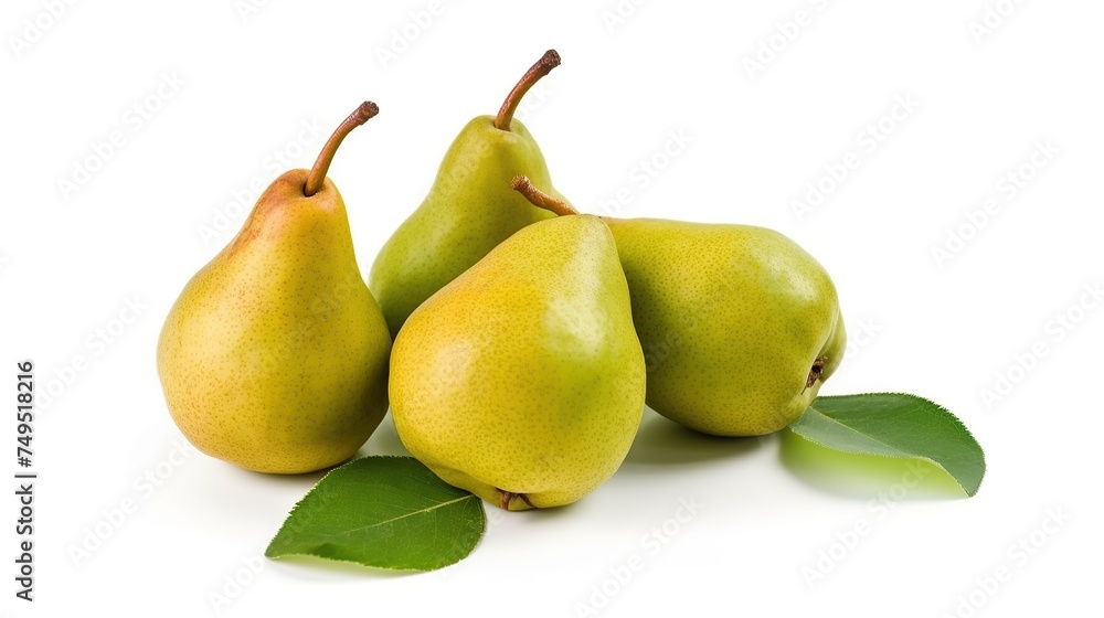 Fresh Pears on a white background Fresh Pears on a white background