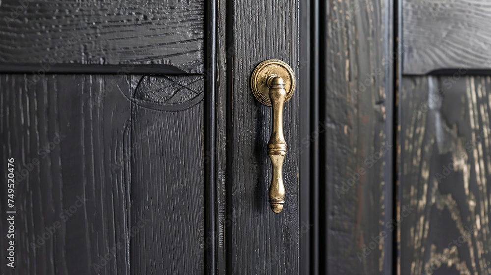 A wardrobe door with a brass handle, highlighting its durability and timeless appeal. A wardrobe door with a brass handle, highlighting its durability and timeless appeal.