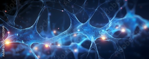 Electrifying neuronal network showcasing brains electrical activity in neuroscience and microbiology. Concept Neuronal Networks, Electrical Activity, Neuroscience, Microbiology, Brain