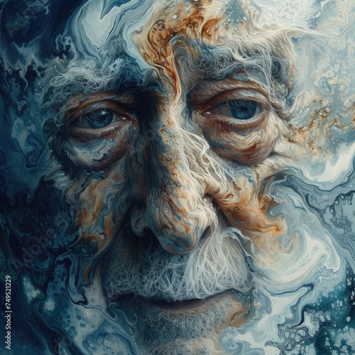 Navigating challenges with compassion: insightful portraying the world of Parkinson's, Alzheimer's, and associated problems, emphasizing the importance of empathetic care and support © Ruslan Batiuk