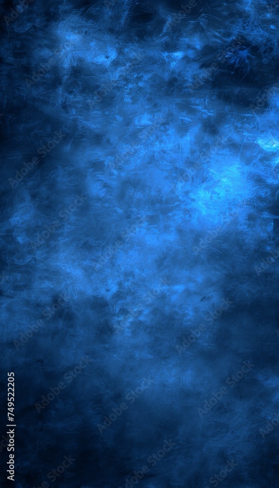 Blue swirling smoke on dark background, ideal for creative projects, evoking a mesmerizing ambiance