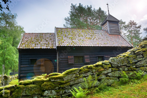 Historic wooden Hestad Chap...