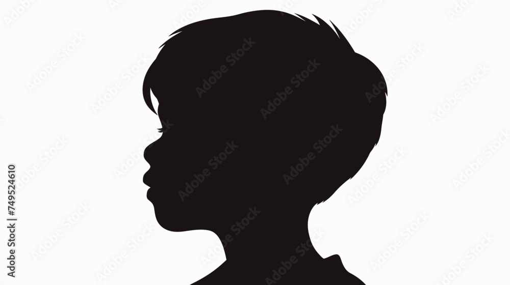 The dark outline of an isolated vector of a man silhouette with a thick outline inside view on a white backdrop The dark outline of an isolated vector of a man silhouette with a thick outline inside view on a white backdrop