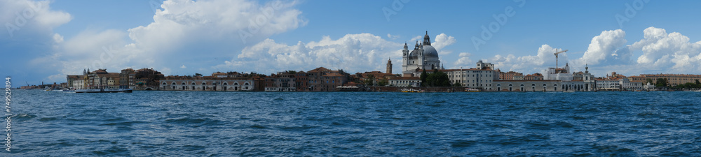 Venice skyline, panorama,  vue du canal maison de venise traditionnelles, Italie 