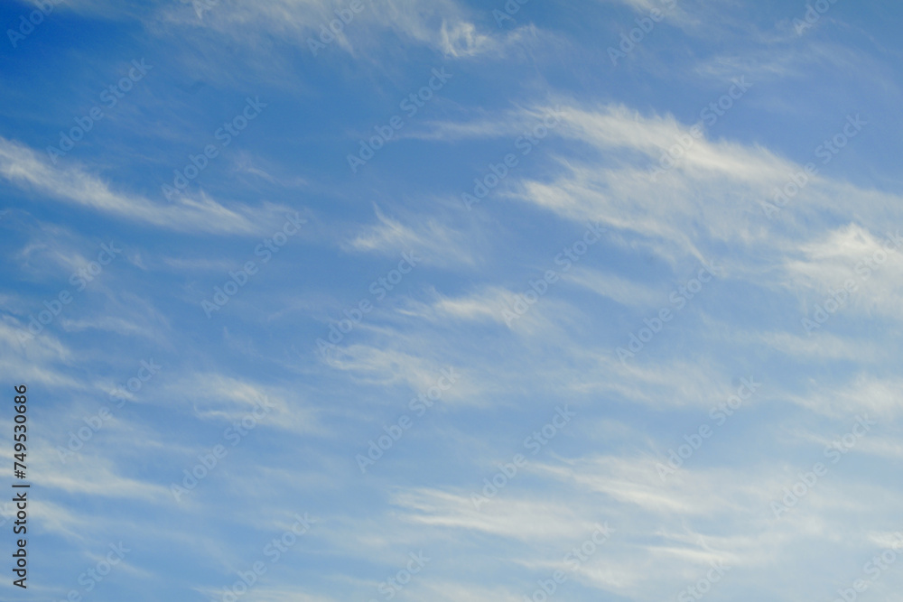 Sky's Symphony, Mesmerizing Azure Canopy with Beautiful Clouds 