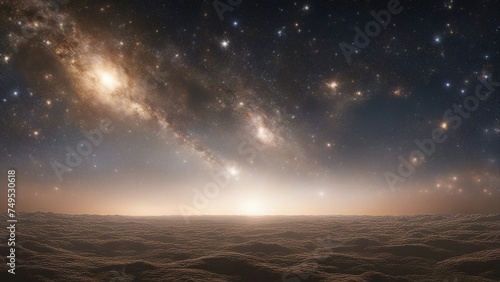 stars in space _A space sky with stars, lights, and a wide panel of outer space, showing many different stars, 