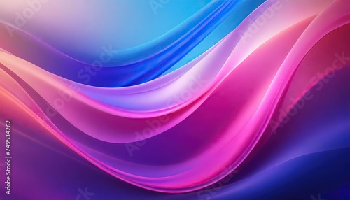 Abstract Background with 3D Wave Gradient Silk Fabric 