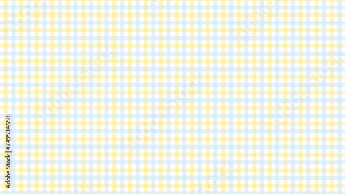 Blue and yellow plaid fabric texture background