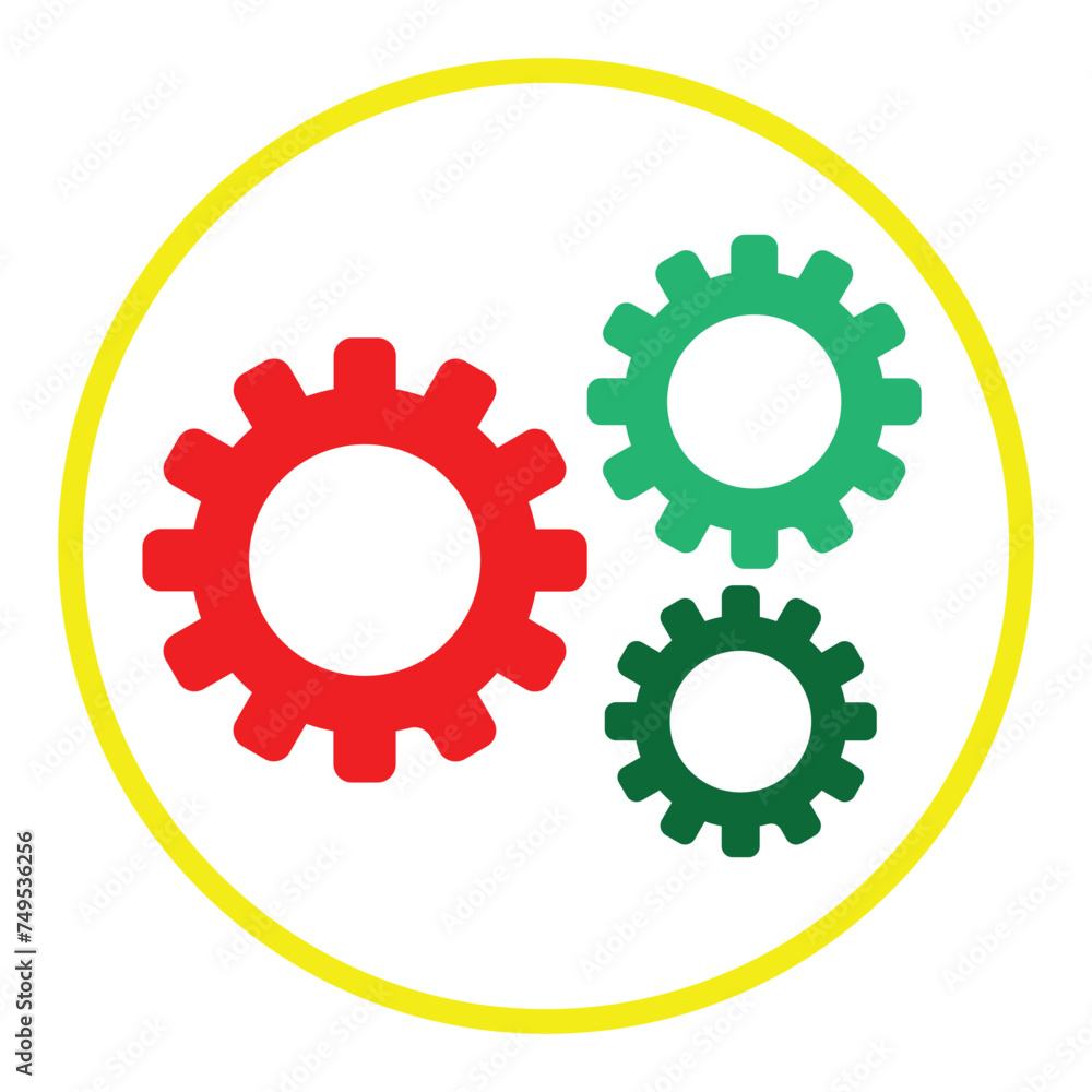Gear icon, set of gears icons, gears border graphics vector illustration on white background. Vector illustration. Eps file 65. Gear icon, set of gears icons, gears border graphics vector illustration on white background. Vector illustration. Eps file 65.