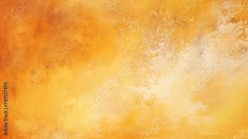 Yellow orange background with texture and distressed vintage grunge and watercolor paint stains © CREATIVE STOCK