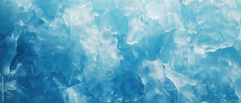 Ultrawide Background Of Blue Ice Close-up Texture Ultrawide Background Of Blue Ice Close-up Texture