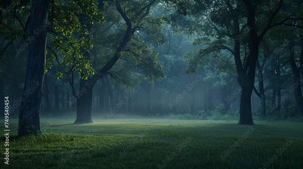 Fog Blanketed Forest