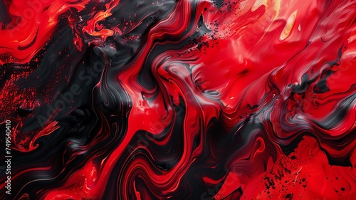 white , red and black wave abstract background