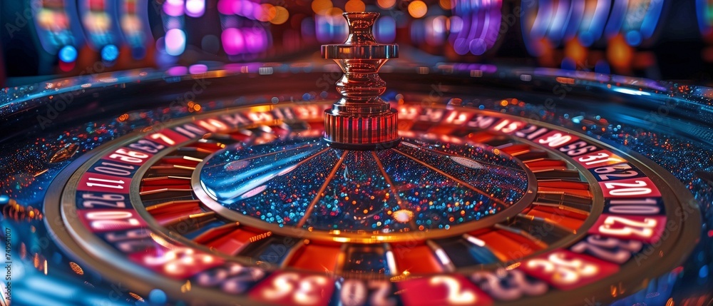 Dark Banner Background for Conceptual Vegas Casino Games