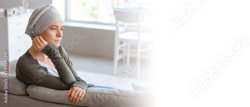 Woman after chemotherapy at...