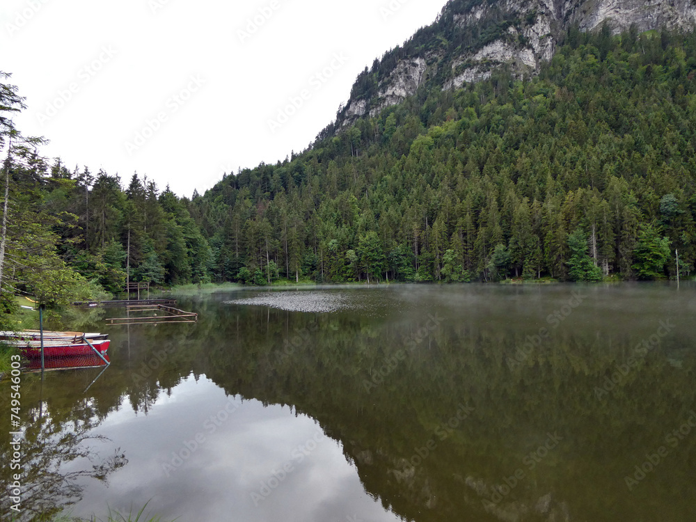 Naklejka premium Pflegersee in den Ammergauer Alpen