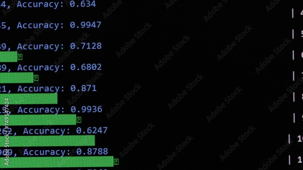Vidéo Stock Train AI model in machine learning activities. Train many ...