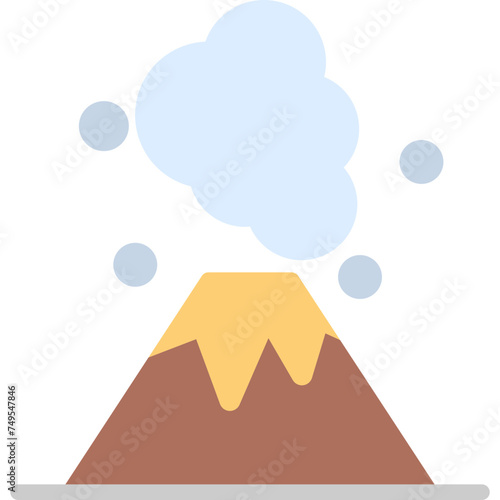 Eruption Vector Flat Icon