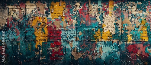 1980s Graffiti Art Inspired Textured Backgrounds