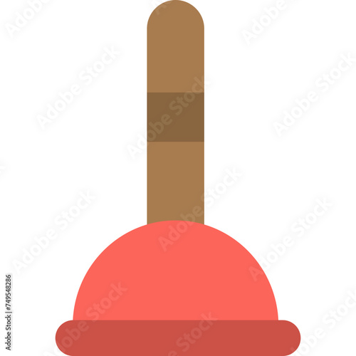 Plunger Vector Flat Icon