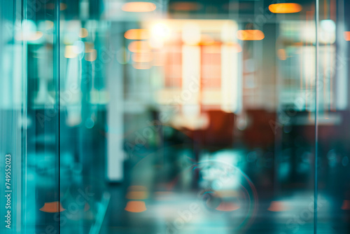 offices with furniture and the window light blurring background