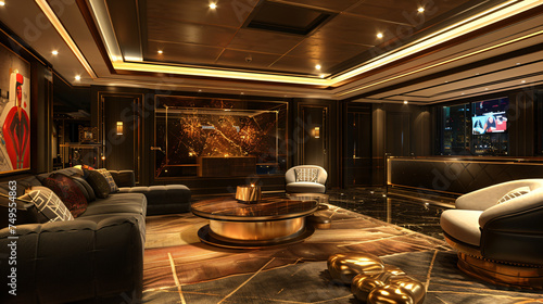 VIP lounges and exclusive areas of a casino