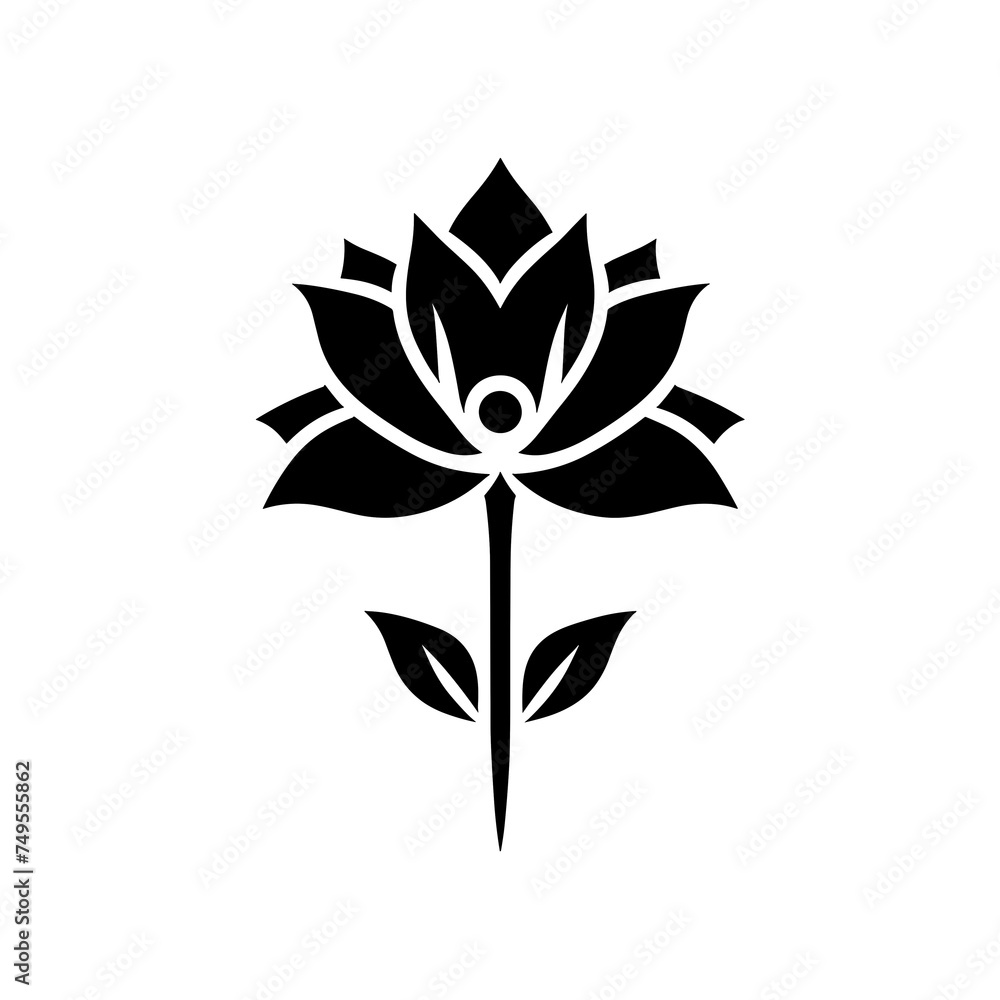 Obraz premium Beautiful flower garden nature icon, vector illustration design template white background, generative ai