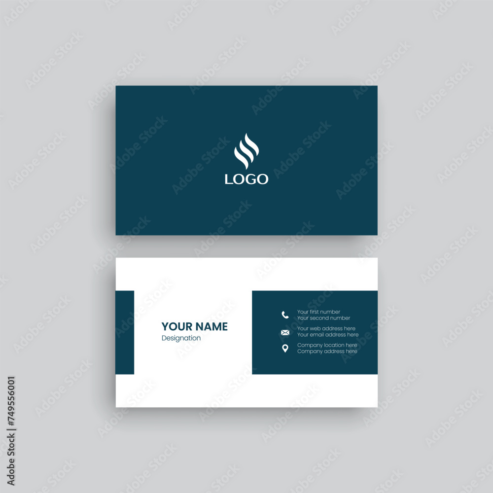 Vector professional business card design Vector professional business card design