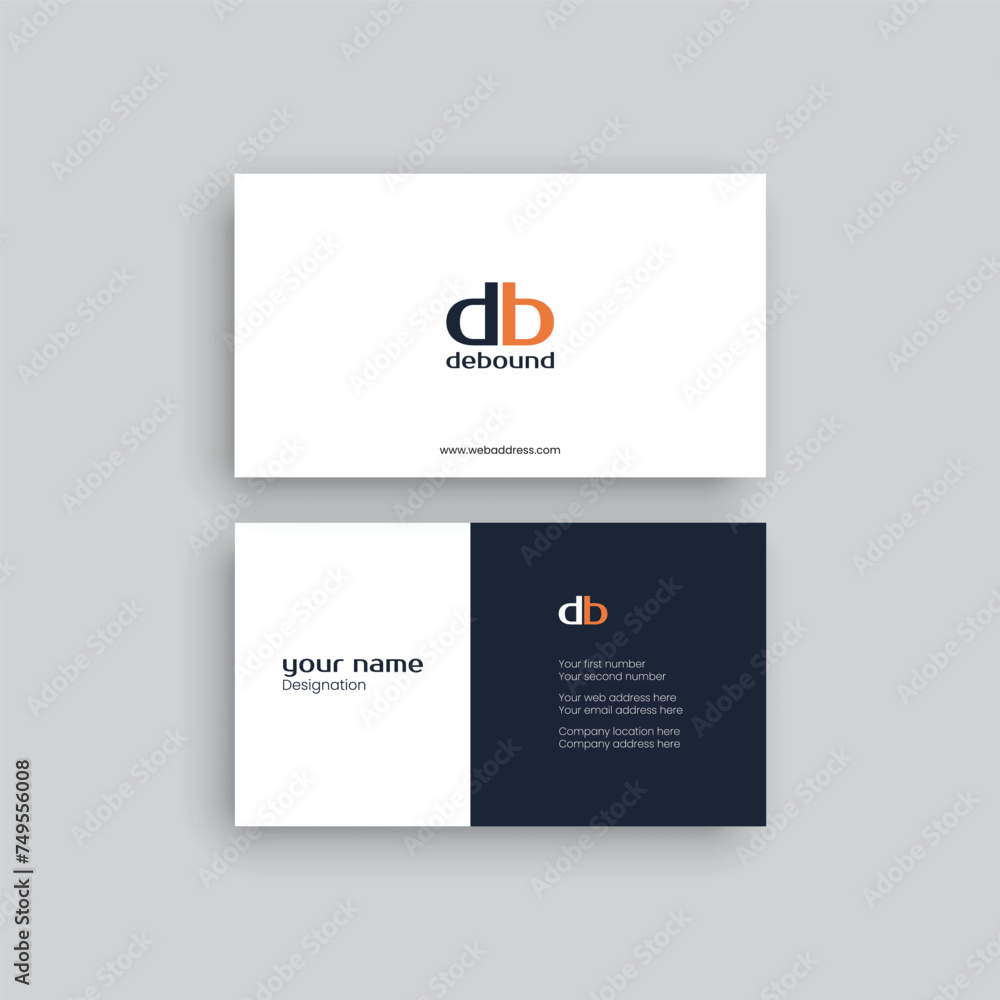 Vector professional business card design Vector professional business card design