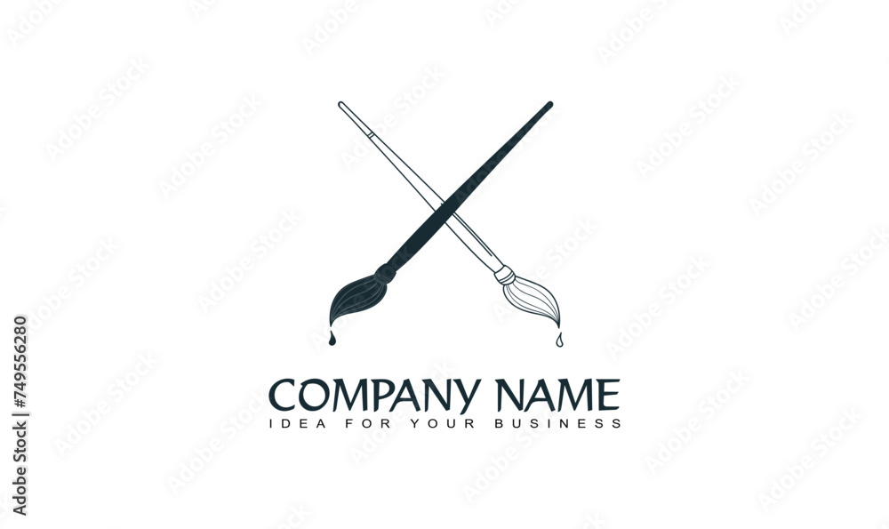 Art brushes logo vector design, Brushes logo, Vector brushes Company logo, Paint Brushes Vector Logo, Art Company logo Art brushes logo vector design, Brushes logo, Vector brushes Company logo, Paint Brushes Vector Logo, Art Company logo