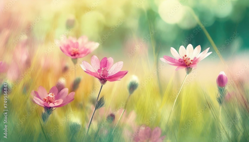 pink flowers growing in a meadow pink flowers growing in a meadow