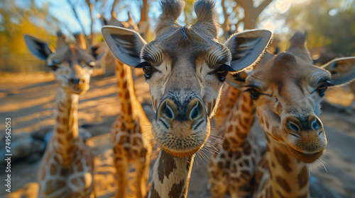 Close-up of safari wild life in nature image ultra wide angle lens © DrPhatPhaw