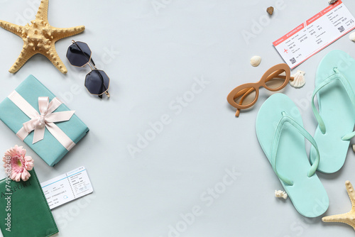 Composition with beach acce...