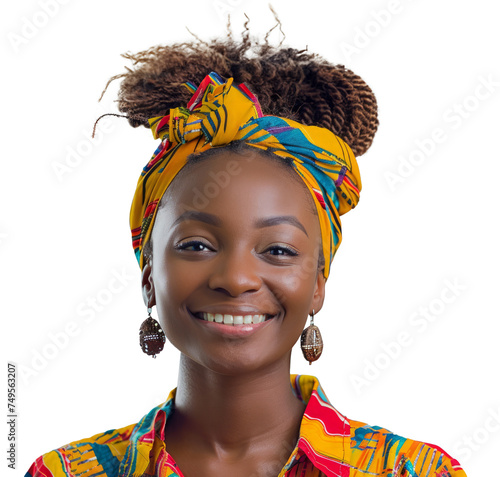 Beautiful girl in bright clothes on a gray background