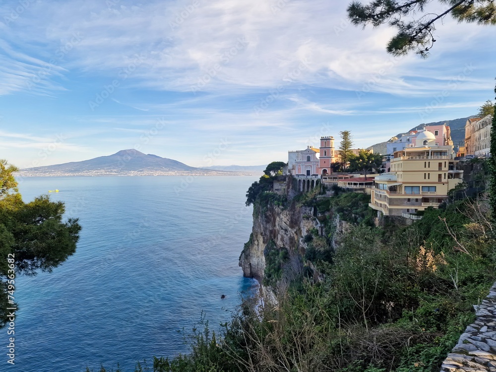 The Magnificent Amalfi Coast in Italy is a breathtaking stretch of coastline renowned for its dramatic cliffs, charming villages, and crystal-clear waters.
