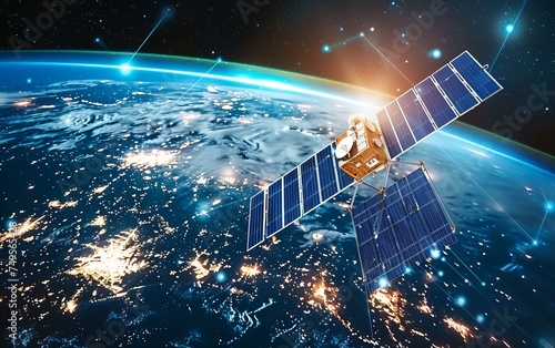 Global Connectivity: Telecom Satellite in Orbit