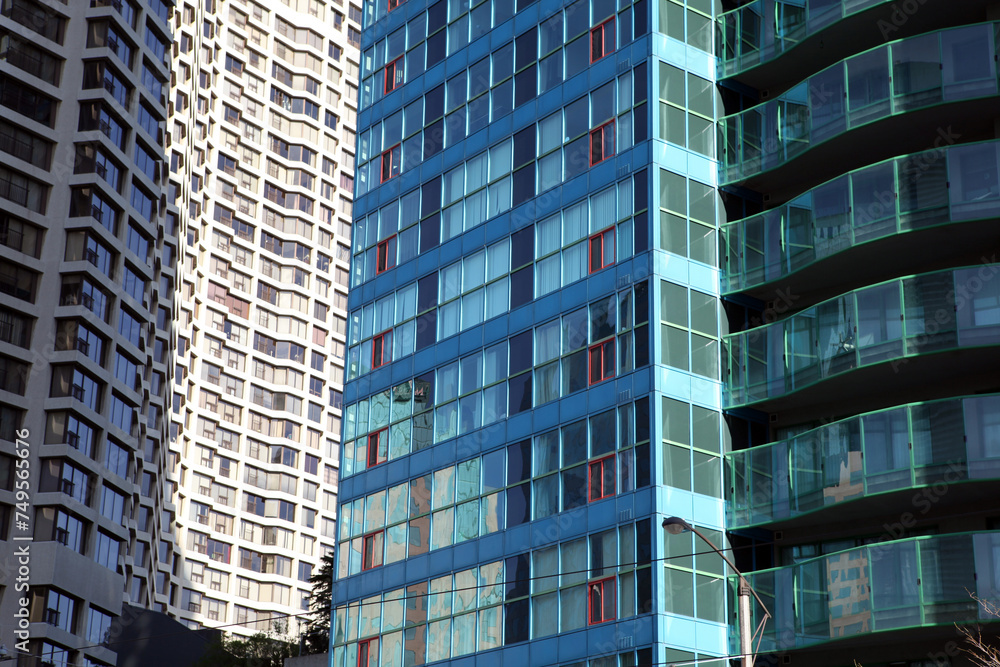 Obraz premium Views of the riverbank district - Queen's Quay East - Toronto - Ontario - Canada