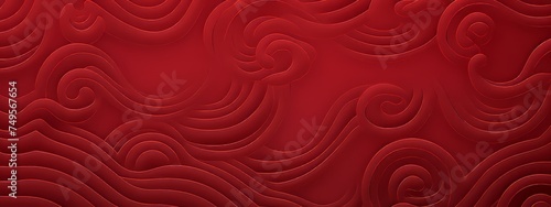 chinese new year background with a red dragon, in the style of panoramic scale, minimalist illustrator, canvas texture emphasis, cabincore, commission for, handscroll