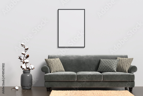 Poster mockup in a modern interior room (ID: 749567802)