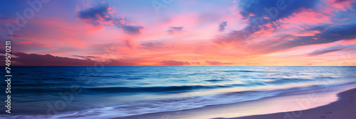 Serene Beach Sunset: The Breathtaking Palette of Nature's Beauty and Solitude © Isabelle