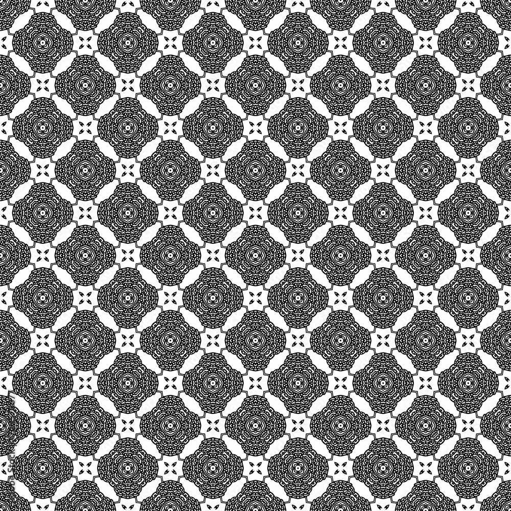 Elegant very beautiful black and white seamless pattern. Ornamental style tribal ethnic background Elegant very beautiful black and white seamless pattern. Ornamental style tribal ethnic background