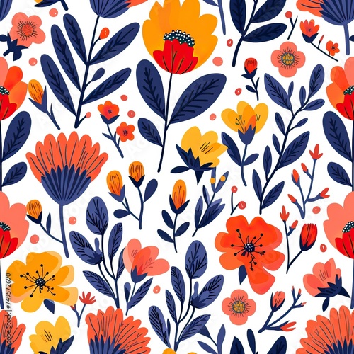Flat Floral Pattern