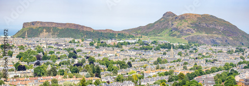 View of Arthurs seat and Edimburgh city from Blackford hill photo