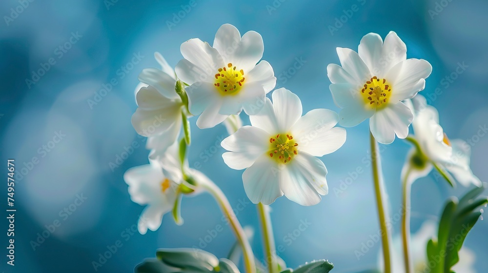 Fototapeta premium Spring summer delicate seamless pattern with blooming Flower