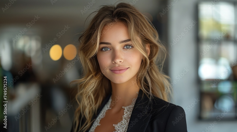 Beautiful Young Woman Posing for Picture Beautiful Young Woman Posing for Picture