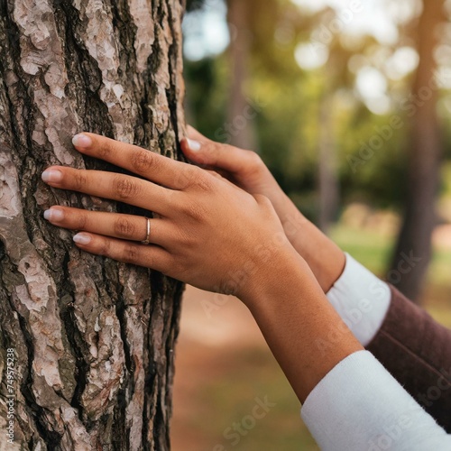 Hands on Tree. Genrative IA © OZ