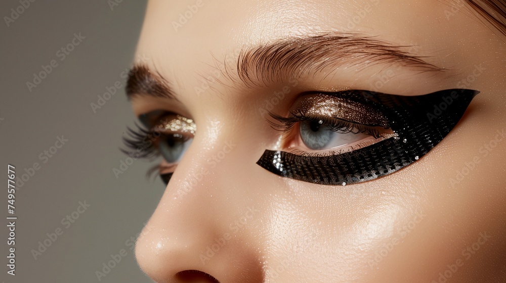 Fototapeta premium a close up of a woman's eye