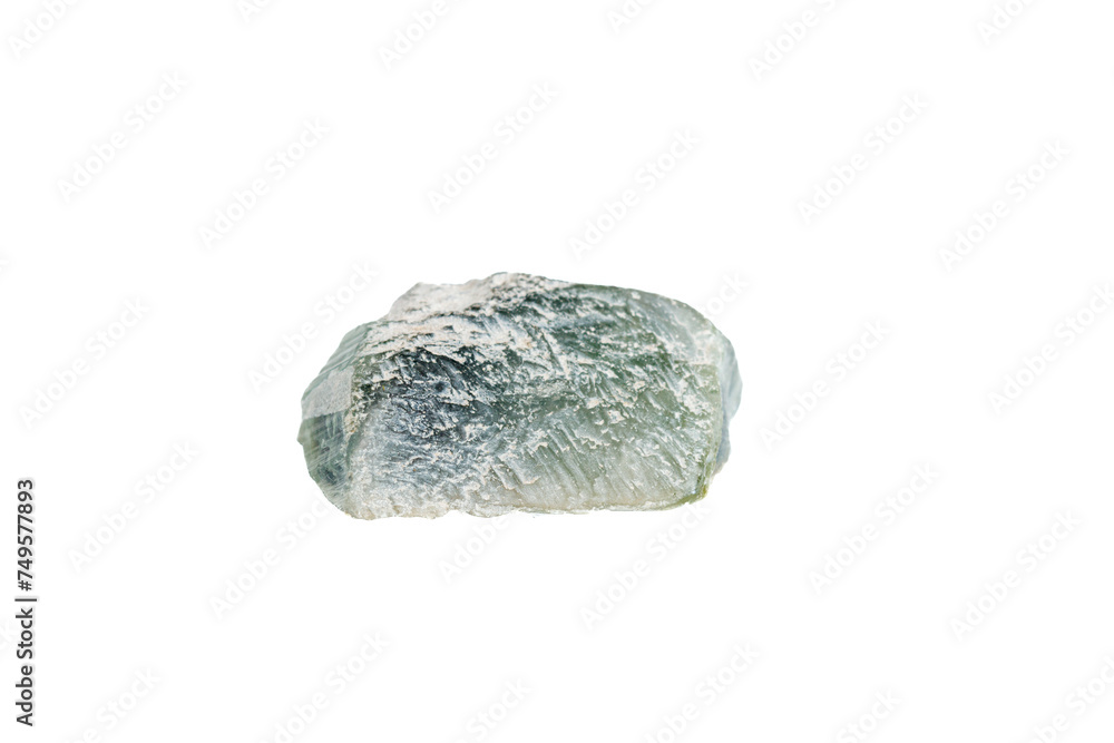 green tourmaline mineral stone macro on white background green tourmaline mineral stone macro on white background
