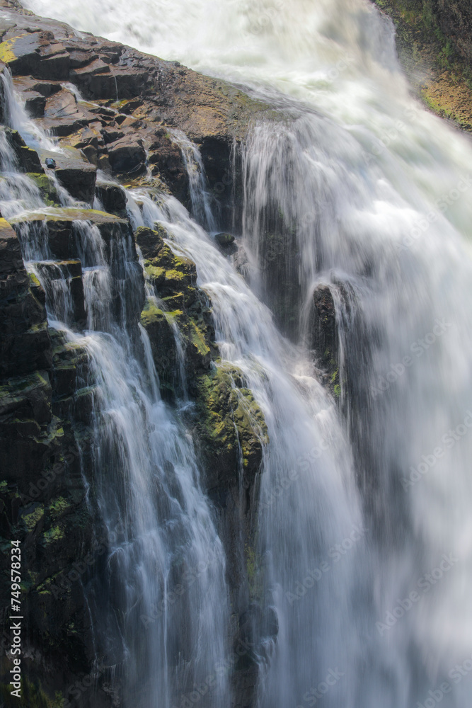 Water flowing over the crest of Victoria Falls Water flowing over the crest of Victoria Falls